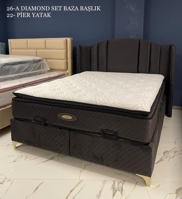DIAMOND BAZA BAŞLIK YATAK SETİ - Görsel 2